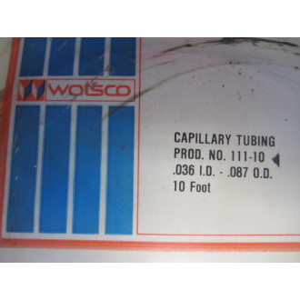 Watsco 111-10 Copper Capillary Tubing 11110 10'