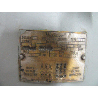 Wagner 25E179J383 Motor 15HP 575RPM Frame 444 - Refurbished