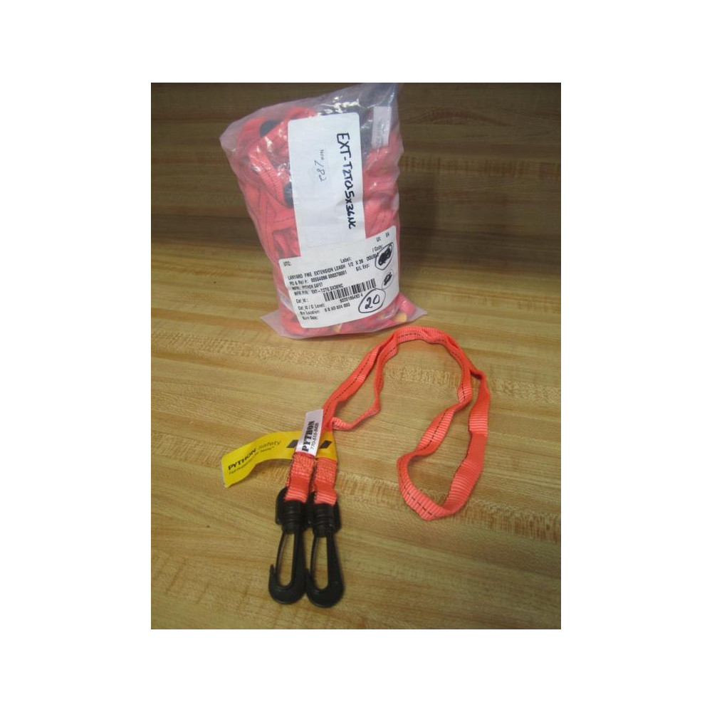 Python Safety EXT-T2T0.5X36NC Lanyard Extension EXTT2T05X36NC (Pack of 20)