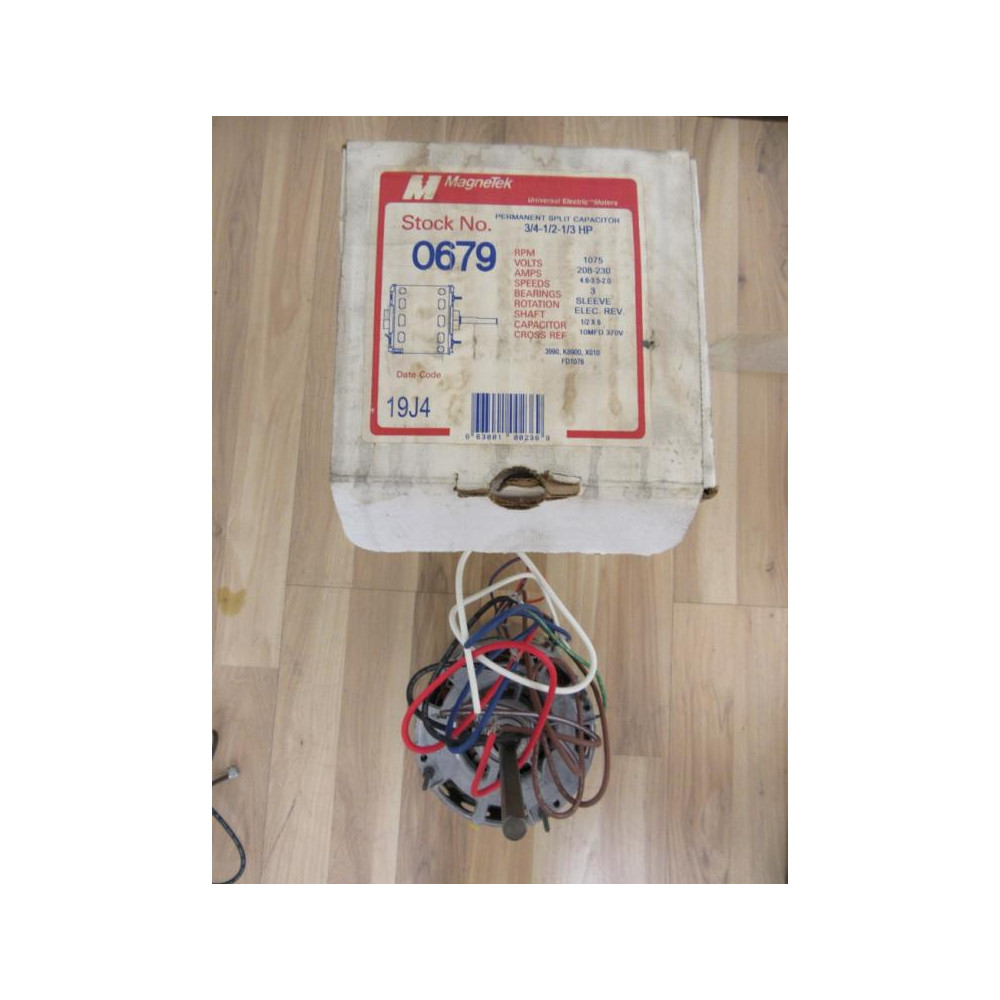 Magnetek 0679 Motor HE3L106N 1075RPM