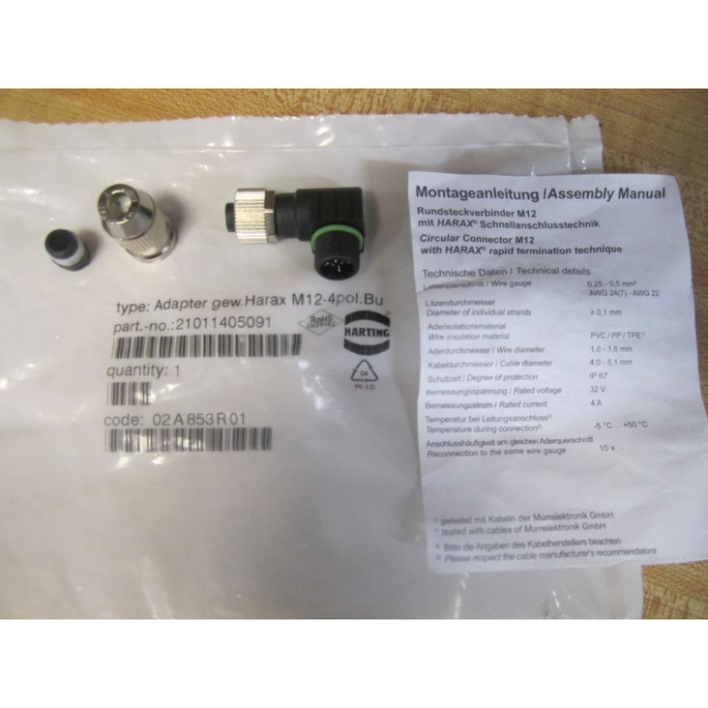Harting 21011405091 Adapter
