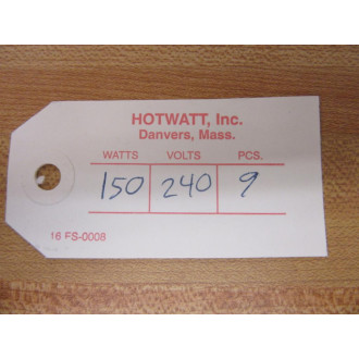 Hot Watt 1243 Heater Element 150W 240V (Pack of 9)