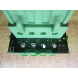 6382-2 PC Board BLNK:6382_2 6384 - Used