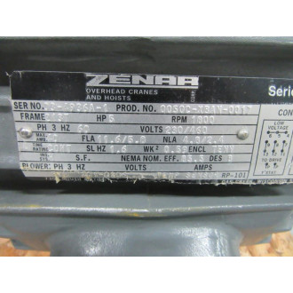 Zenar 0050C-XBAN-0017 Motor 0050CXBAN0017 1800RPM 5HP - New No Box