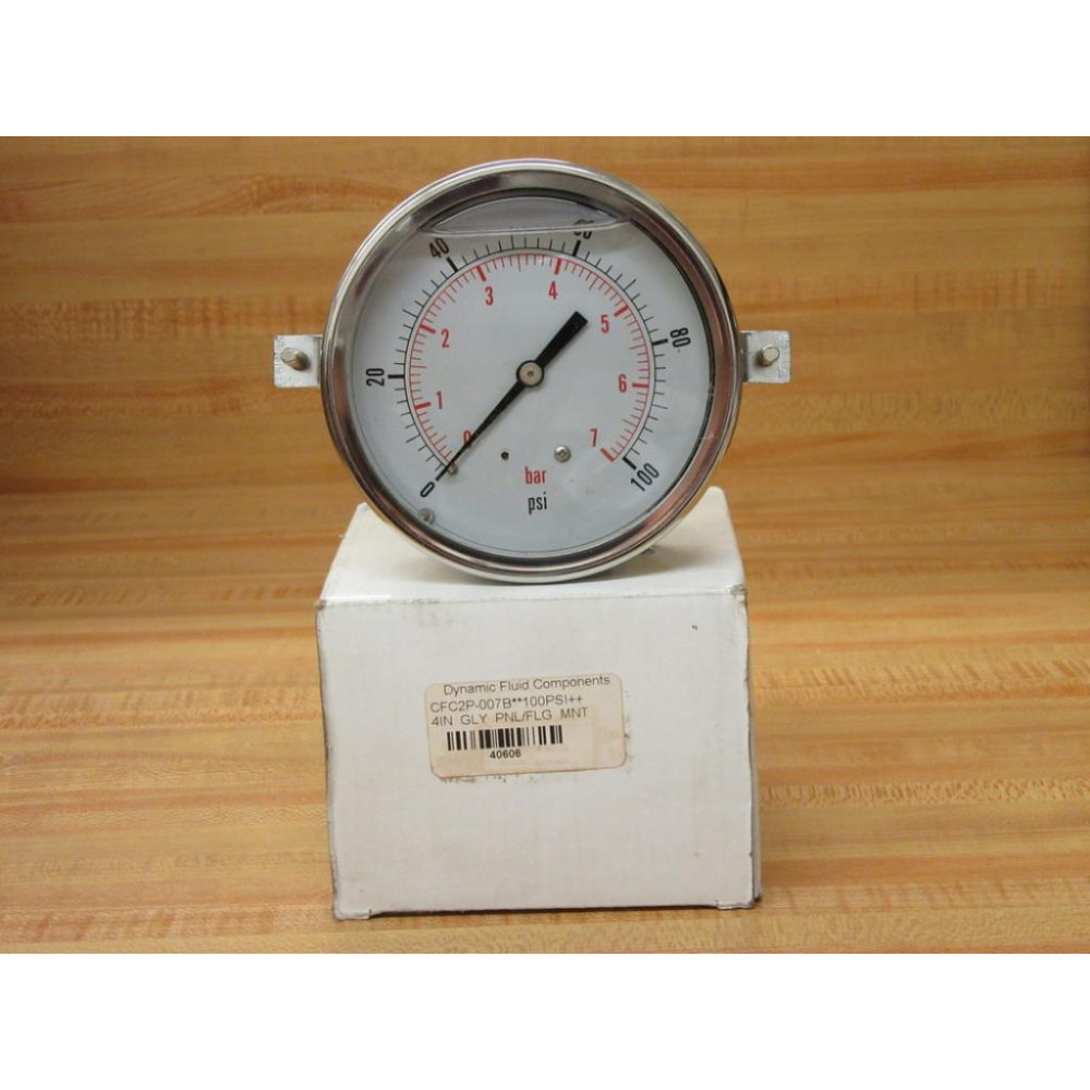 Dynamic Fluid CFC2P-007B Gauge CFC2P007B 0-100 PSI