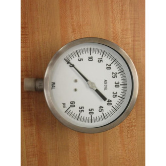 WAL AISI-316L Gauge AISI316L 0-60 PSI