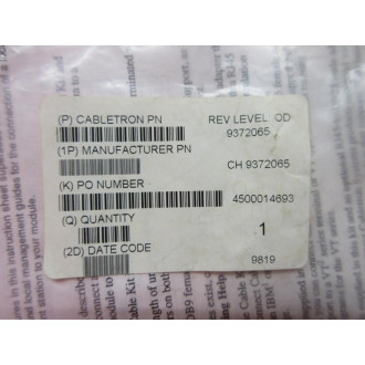 Cabletron Systems 9372065 Cable Kit