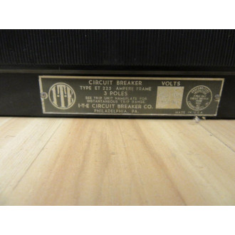 ITE ET 7063 Circuit Breaker ET 225 3 Pole K - New No Box