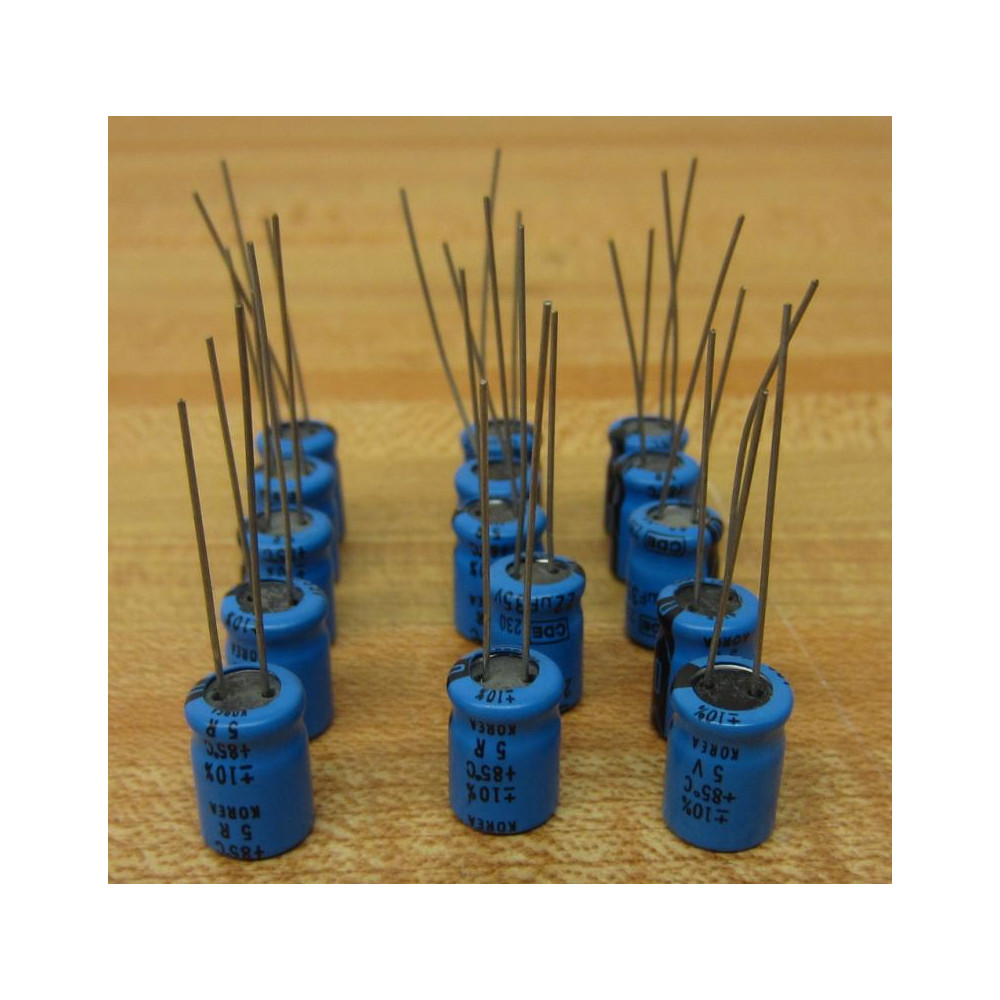 CDE 230 Capacitor 22UF 5V (Pack of 15) - New No Box