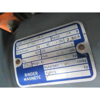 Binder Magnete 41 314-13E3 3-06675-41 Torn Boot - Used