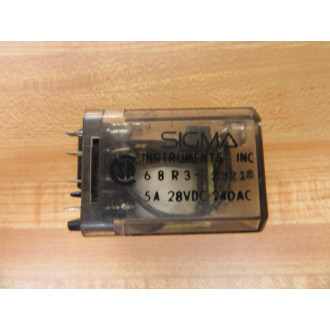 Sigma Instruments 68R3-23218 Relay - Used