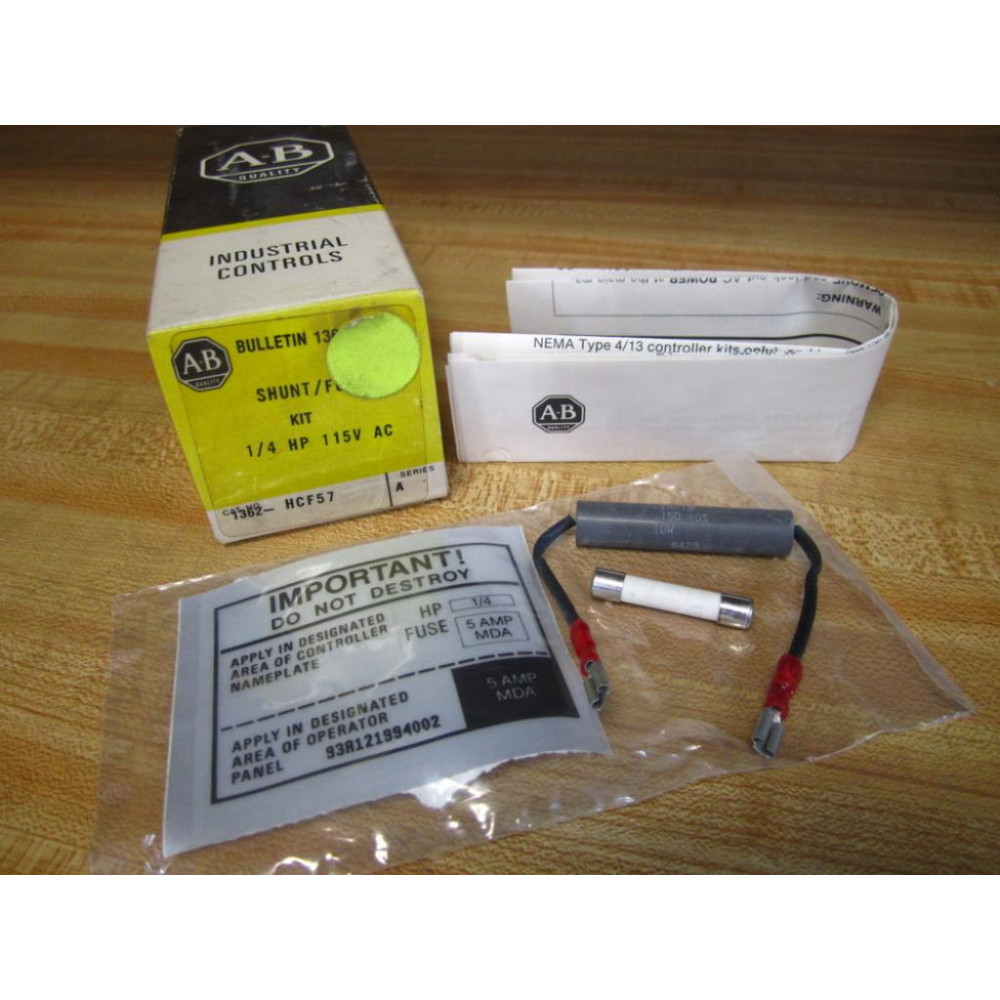 Allen Bradley 1362-HCF57 Shunt Fuse Kit 1362HCF57