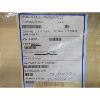 TST228 Teflon O-Ring 2103-228 (Pack of 8)