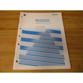Allen Bradley 74001-002-01 Getting Started Manual 74001-002-01(D) - Used