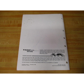 Allen Bradley 74001-002-01 Getting Started Manual 74001-002-01(D) - Used