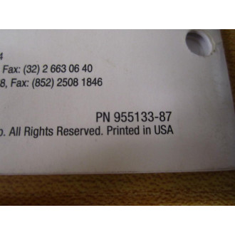 Allen Bradley 955133-87 Quick Start Manual 95513387 - Used