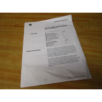 Allen Bradley 957707-86 1771-0AD Installation Instructions 95770786 - Used