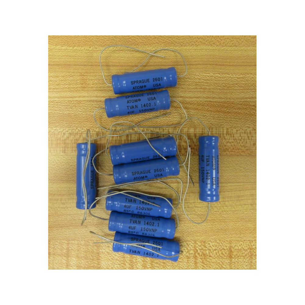Sprague TVAN 1402.1 Capacitor TVAN14021 4UF 150VNP (Pack of 9) - New No Box