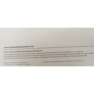 Rockwell Automation 1747-SG001C-EN-P Manual 1747SG001CENP - Used