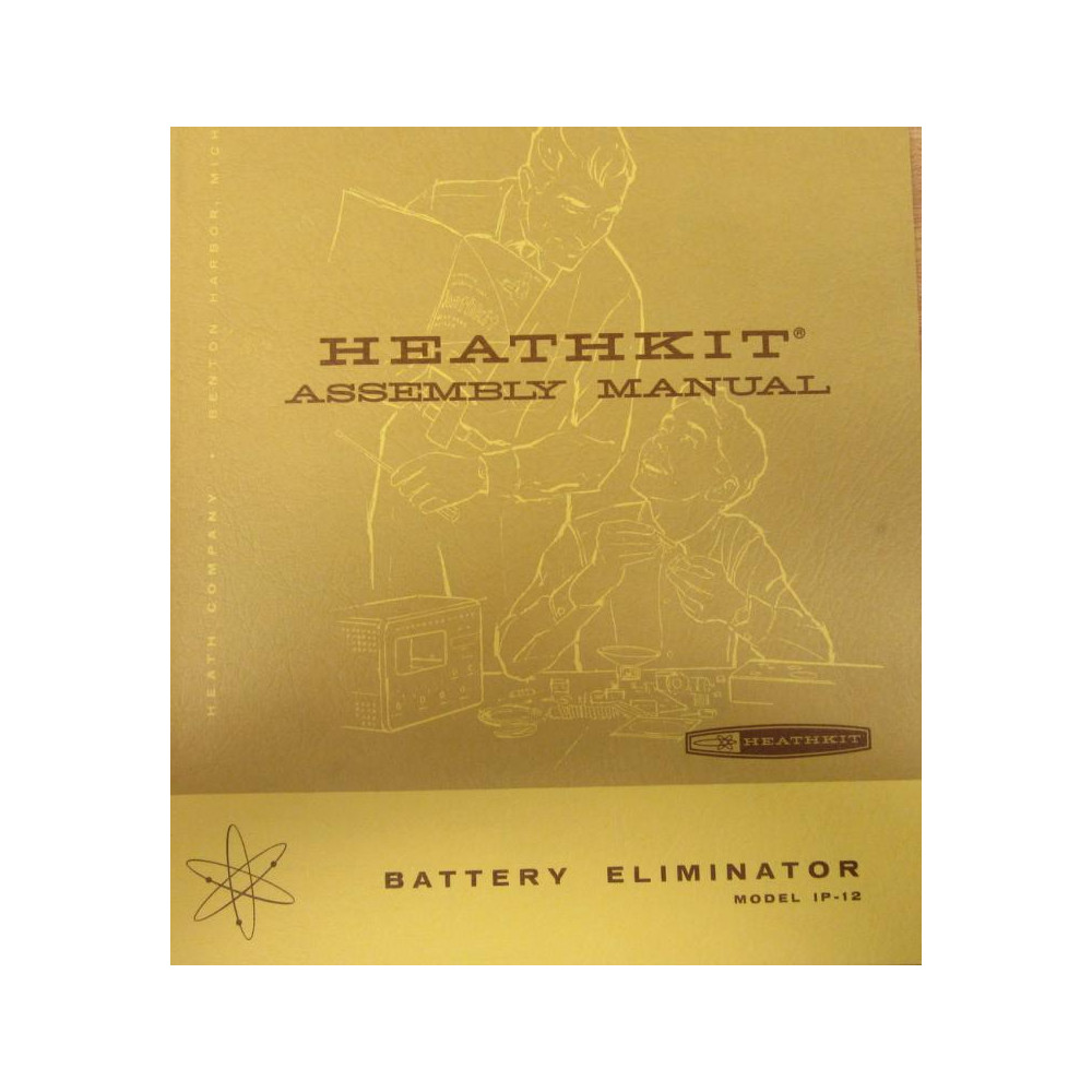 Heathkit 595-563 Manual Battery Eliminator Model  IP-12 - Used