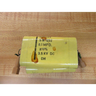 Suflex SN 1232 Capacitor 0.1MFD 3.5KV DC - Used