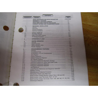 Yaskawa YEA-TOA-S606-55.1 GPD 315V7 and V7-4X Technical Manual - Used
