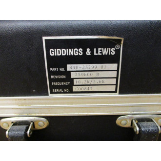 Giddings & Lewis 840-23299-01 Probe Head 8402329901 - Used