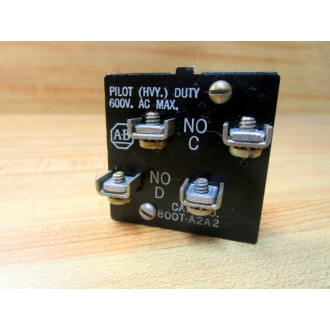 Allen Bradley 800T-A2A2 Push Button 800TA2A2 Block Only - New No Box