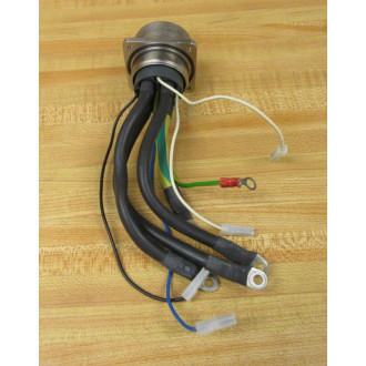 ITT Cannon CA120001-55 Connector CA12000155 Missing 2 Cables - Used
