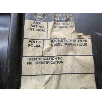 Westinghouse 2606D56G05 Circuit Breaker 400A LA24000PM - Used