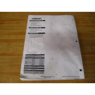 Omron H083-E1-02A E5AK User Manual H083E102A - Used
