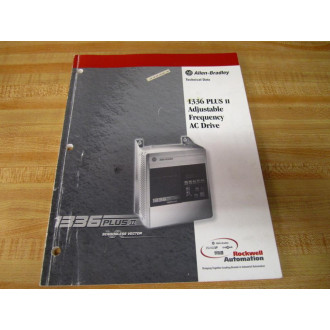 Allen Bradley 1336F-TD001B-EN-P 1336 Plus II AC Drive Technical Data - Used