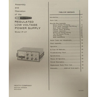 Heathkit 595-859 Manual 595859 - Used