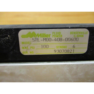 Miller SRL-M00-40B-00600 Pneumatic Slide SRLM0040B00600 - Used