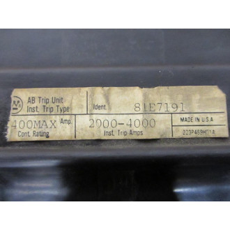 Westinghouse LA2400PFR Circuit Breaker 5685080G01 - Used
