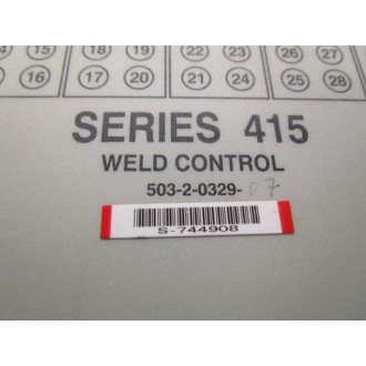 Robotron 503-2-0329-07 Weld Control 5032032907 Missing Relay - Used