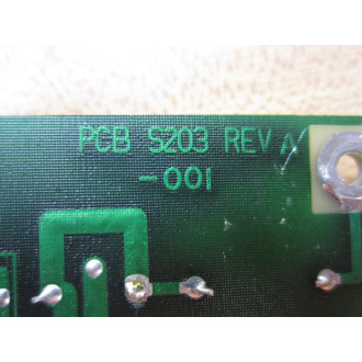 Gould S203-001 Circuit Board  S203 2 Ribbon Cable Leads - Used