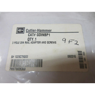 Cutler Hammer GDINBP1 DIN Rail Adapter