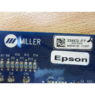 Miller 234472-F Circuit Board 234472F Board As Is - Parts Only
