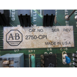 Allen Bradley 2750-CPI Circuit Board 2750-CP1 - Used