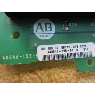 Allen Bradley A40846-155-51 Circuit Board 40846-155-51 - Used
