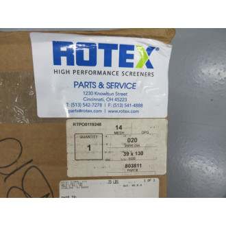 Rotex 803811 Sifter Screen 39" x 130"