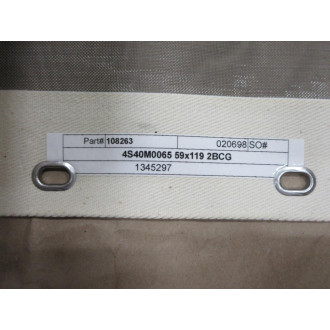 Rotex 108263 Sifter Screen 4S40M0065 59X119 2BCG