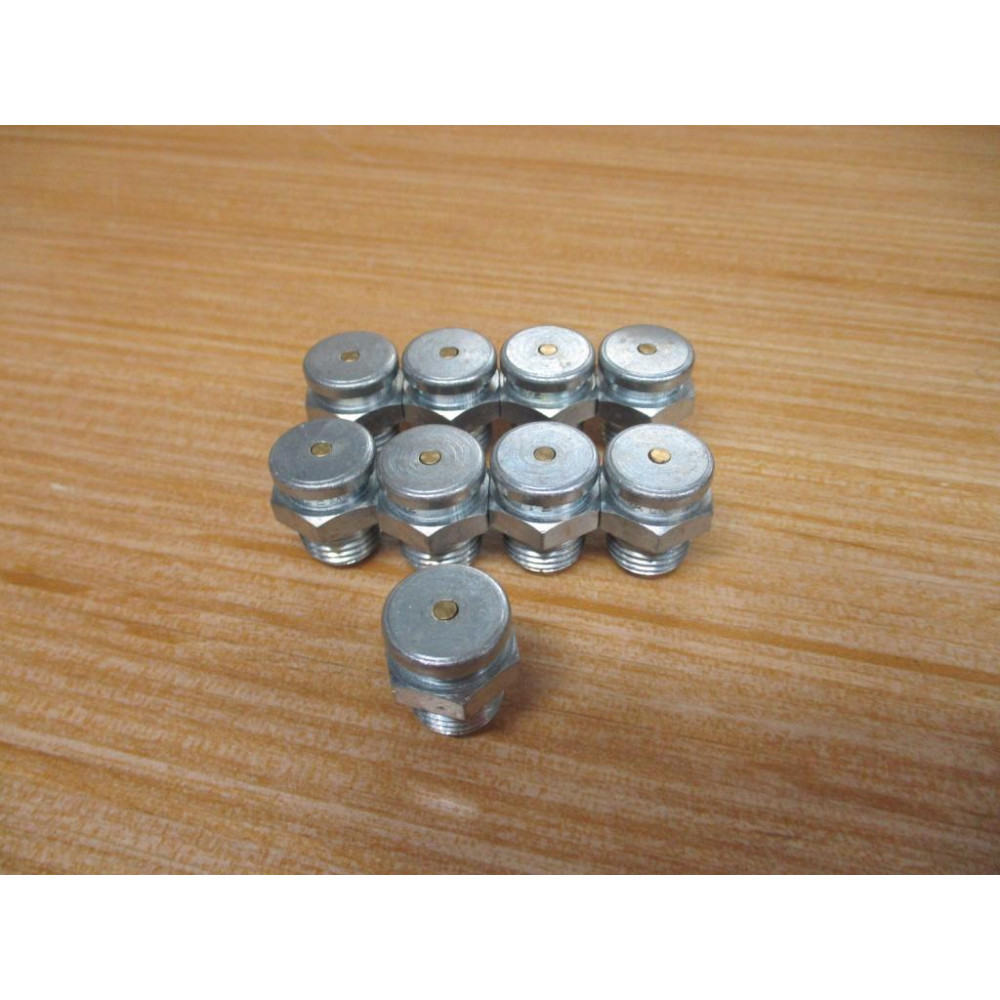 Alemite A1186 Button Head Grease Fitting (Pack of 9) - New No Box