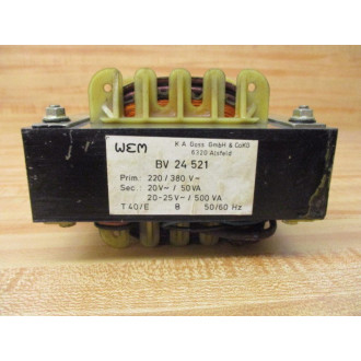 WEM BV 24 251 Transformer BV24251 - Used