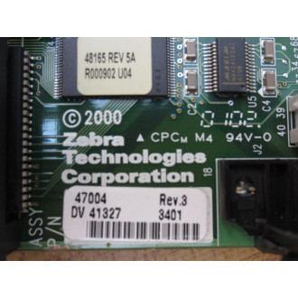 Zebra 47007 Circuit Board 47004 2-Bad Connectors - Parts Only