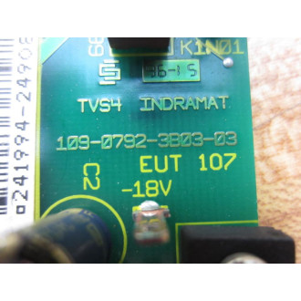 Indramat 109-0792-3B03-03 TVS4 Board 10907923B0303 Board As Is - Parts Only