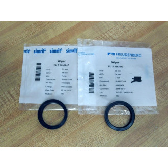 Merkel 40422434 Wiper 30x38x7 WH.090350675 (Pack of 2)