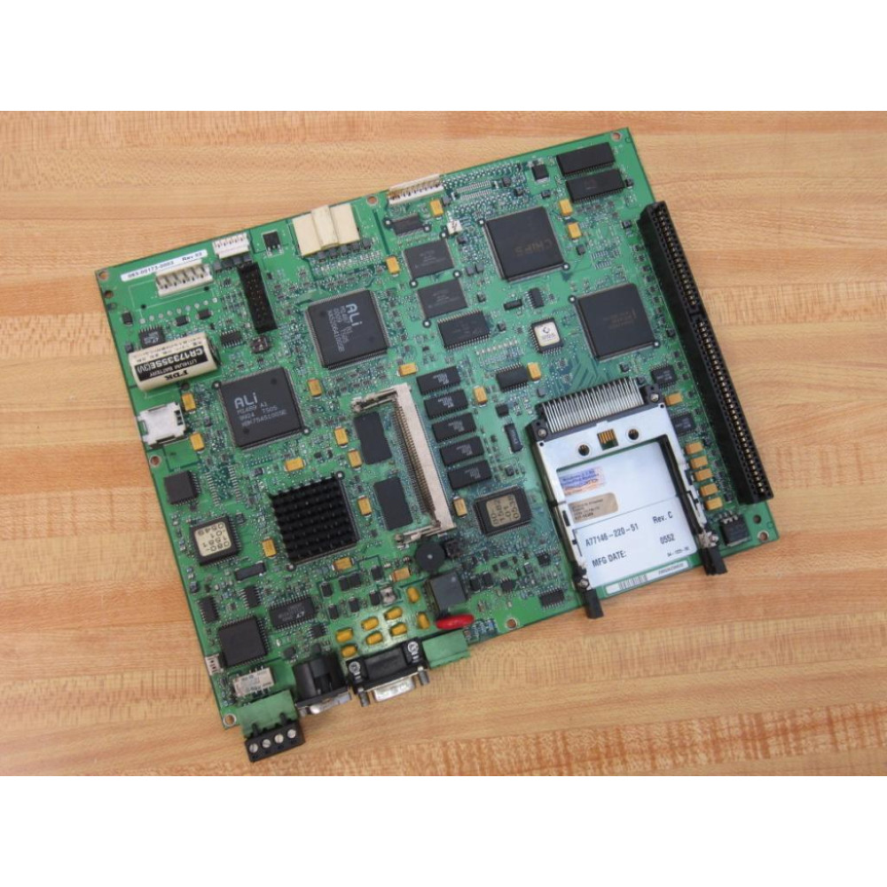 Allen Bradley A77146-220-51 Circuit Board A7714622051 Rev.C wBattery - Used