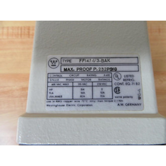 Westinghouse FF141-V3-BAK Controller FF141V3BAK - New No Box